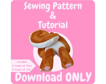 Make Your Own: Butt Keyring PDF Pattern and Embroidery Files