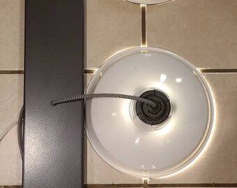 Relektrik™ Vintage Set of 3 14" White Porcelain Dome Ceiling 42"x6" Matte Black Canopy Light Fixture Zig Zag Cord Authentic Antique