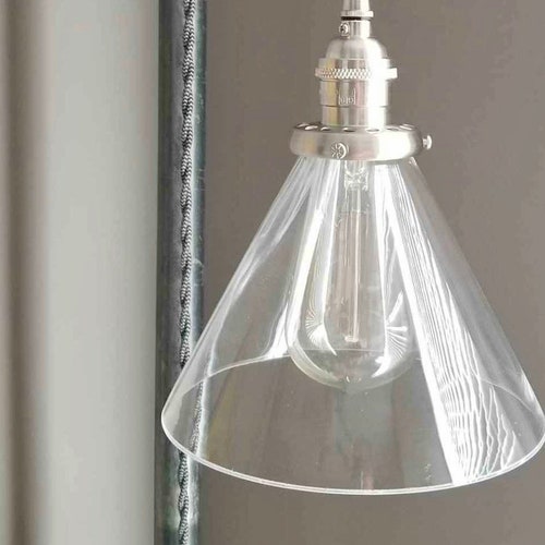 7 Glass Cone Shade 2 1 4 Inch Fitter Size Neck 7 Glass Cone Shade 2 1 4 Inch Fitter, What Is Fitter Size On Lamp Shade