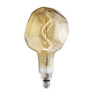 Jewel Bulb: Grand Nostalgic Natural Collection - 4w LED Oversized Light Bulb, Vintage Style Extra Large Glass Lamp, Standard Base