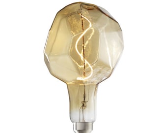 Jewel Bulb: Grand Nostalgic Natural Collection - 4w LED Oversized Light Bulb, Vintage Style Extra Large Glass Lamp, Standard Base