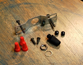 Hardware Mount Kit for Ceiling Canopy Install, 14 Pieces. Top Quality Supplies For Your Handmade Lighting, Lamps, Pendants etc