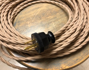 CAVO ELETTRICO TRECCIA In Tessuto Colorato Per Lampadari, Pendel E Abat Jour EUR 8,20 - IT - Foto 10