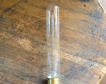 Tubular Light Bulb, 40 Watt Vintage Edison Style Reproduction, Squirrel Cage Filament