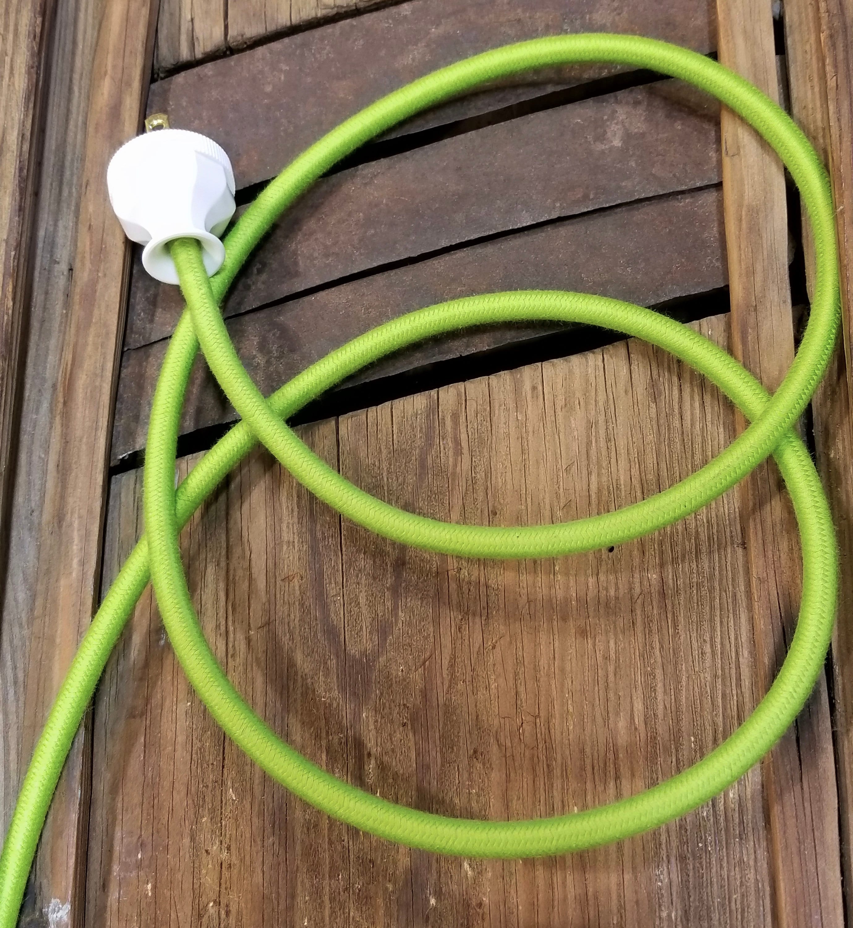 Cable de tela de 8 pies con enchufe conectado, 26 opciones de color, cable  trenzado, kit de re-alambre vintage, cable eléctrico de lámpara, cable de  enchufe de luz -  México