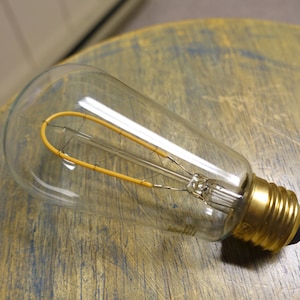LED Edison Bulb - ST18, 3w/25w equivalent, Curved Vintage Style Hairpin Filament, fully dimmable. Most Authentic looking nostalgic LED's!