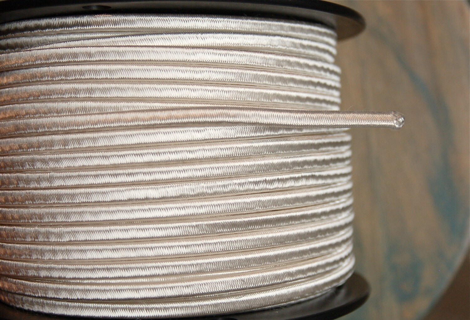 6 Feet White 2Wire Cloth Covered Cord Vintage Style Cloth Etsy