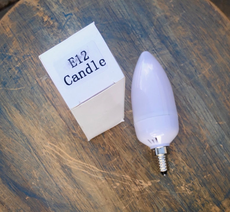 LED Flame Effect Candelabra Light Bulb Simulated Fire Etsy