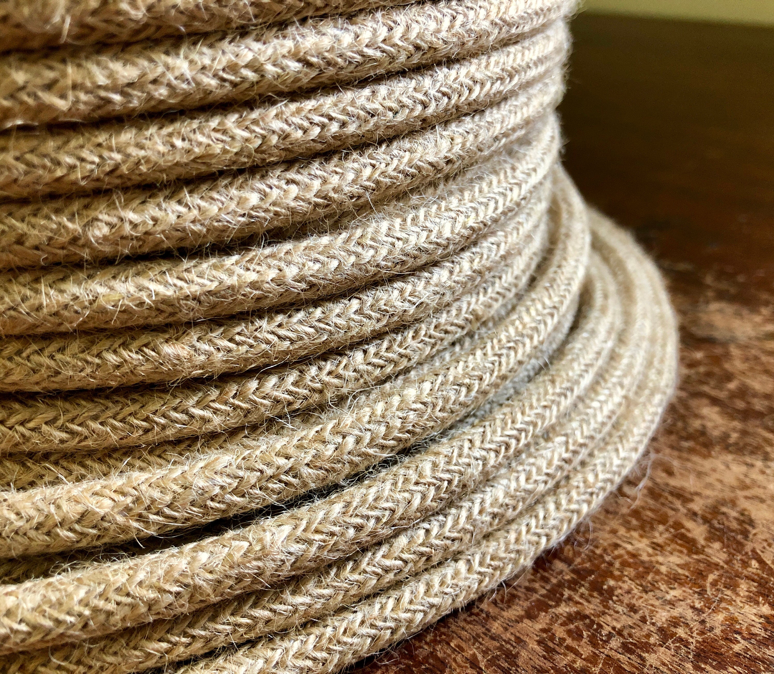 Flat Hemp Rope for DIY, Handmade, Retro Packaging, Truck Bundled Rope,  Ceiling Decorative Wall, Creative, 10