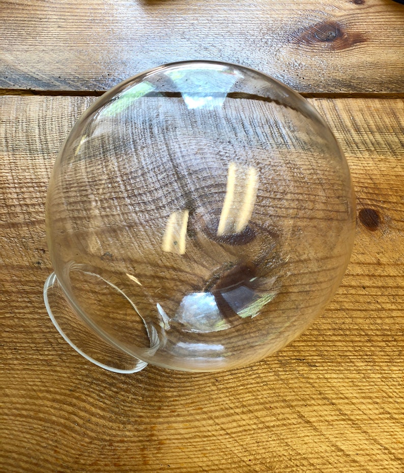 8 Clear Glass Globe 4 inch fitter size Pendant lamp Etsy