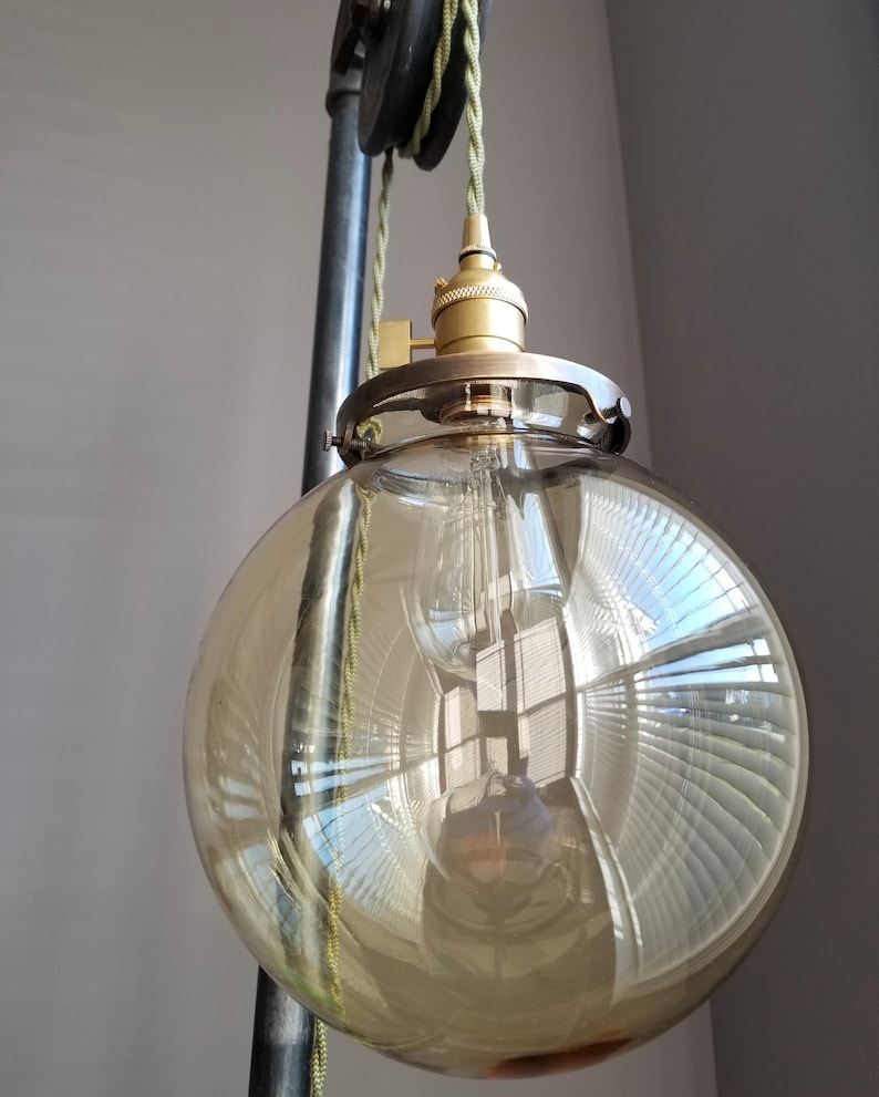 8 Clear Glass Globe 4 Inch Fitter Size Pendant Lamp Image 0