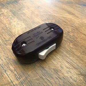 Inline Cord Switch - Cooper Vintage Style Rocker Feed Thru Switch - Top ...