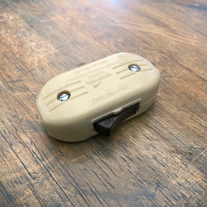 Inline Cord Switch - Cooper Vintage Style Rocker Feed Thru Switch - Top ...