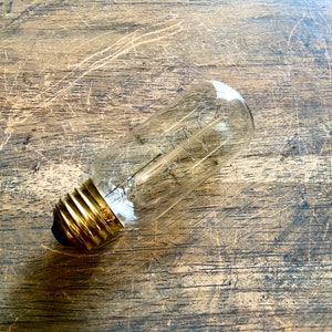 4er Pack: T14 &quot;Radio Tube&quot; Style Glühbirne, Klarglas Spirale Filament Vintage Edison Reproduktion, 40 Watt