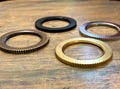 Shade Ring 1-3/4 Inch Diameter, Uno Threaded - Fits shade hole 1.25" to 1.75" - Top Quality Supplies For Handmade Lighting, Hanging Pendants