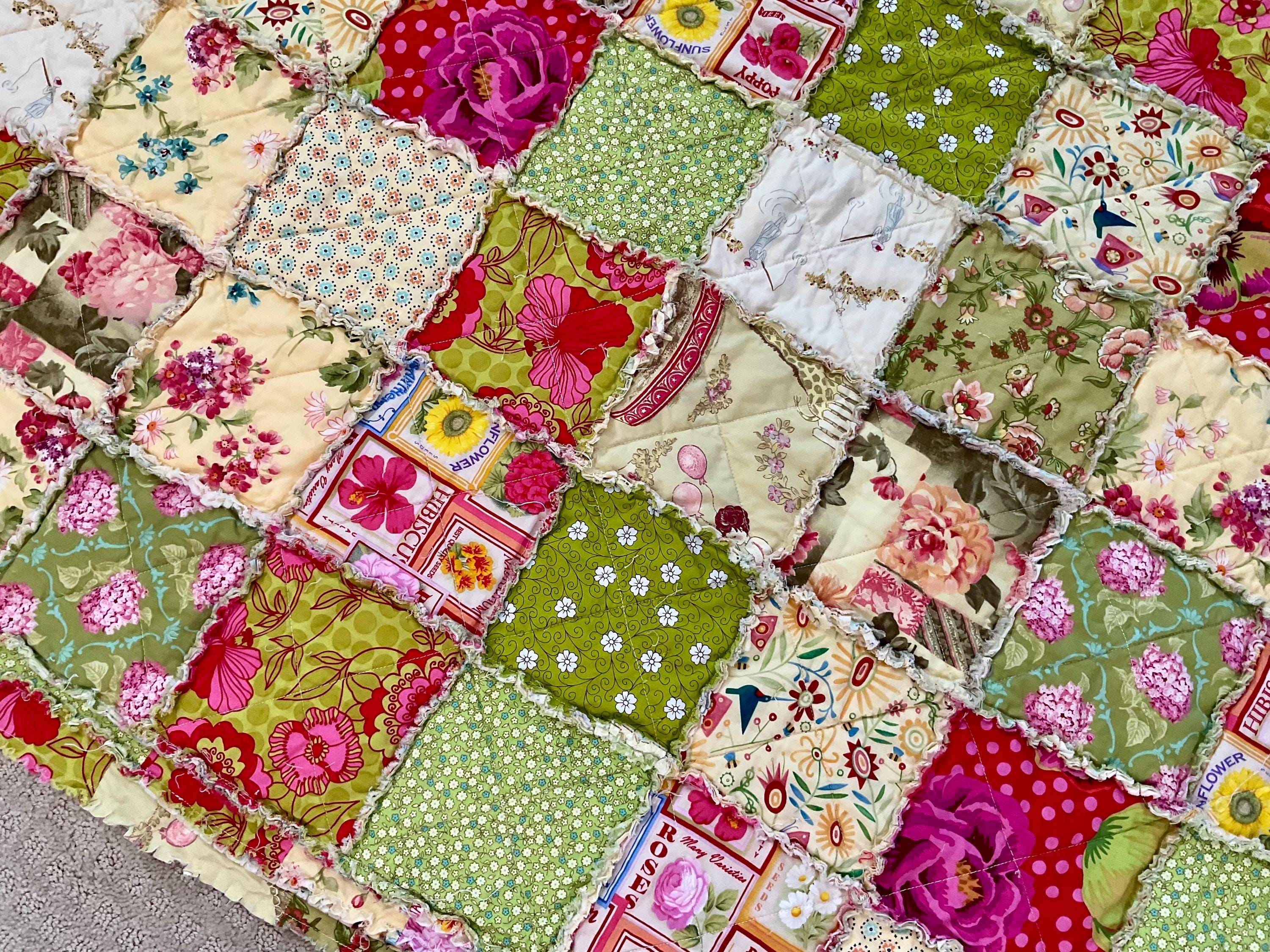 Lap Rag Quilt Rag Quilt Lap Quilt - Etsy