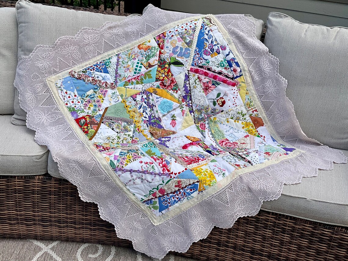 Vintage Hankie Quilt Etsy