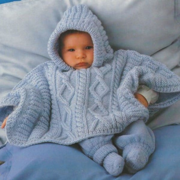 Knitting Pattern Baby Poncho Pdf Pattern 19