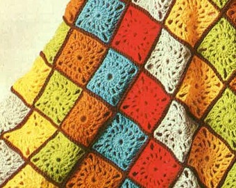 Crochet  Blanket Pattern PDF No. 0598 B From TimelessOne Shop