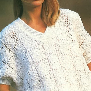 Ladies Jumper Knitting Pattern PDF No. 0512 From TimelessOne Shop