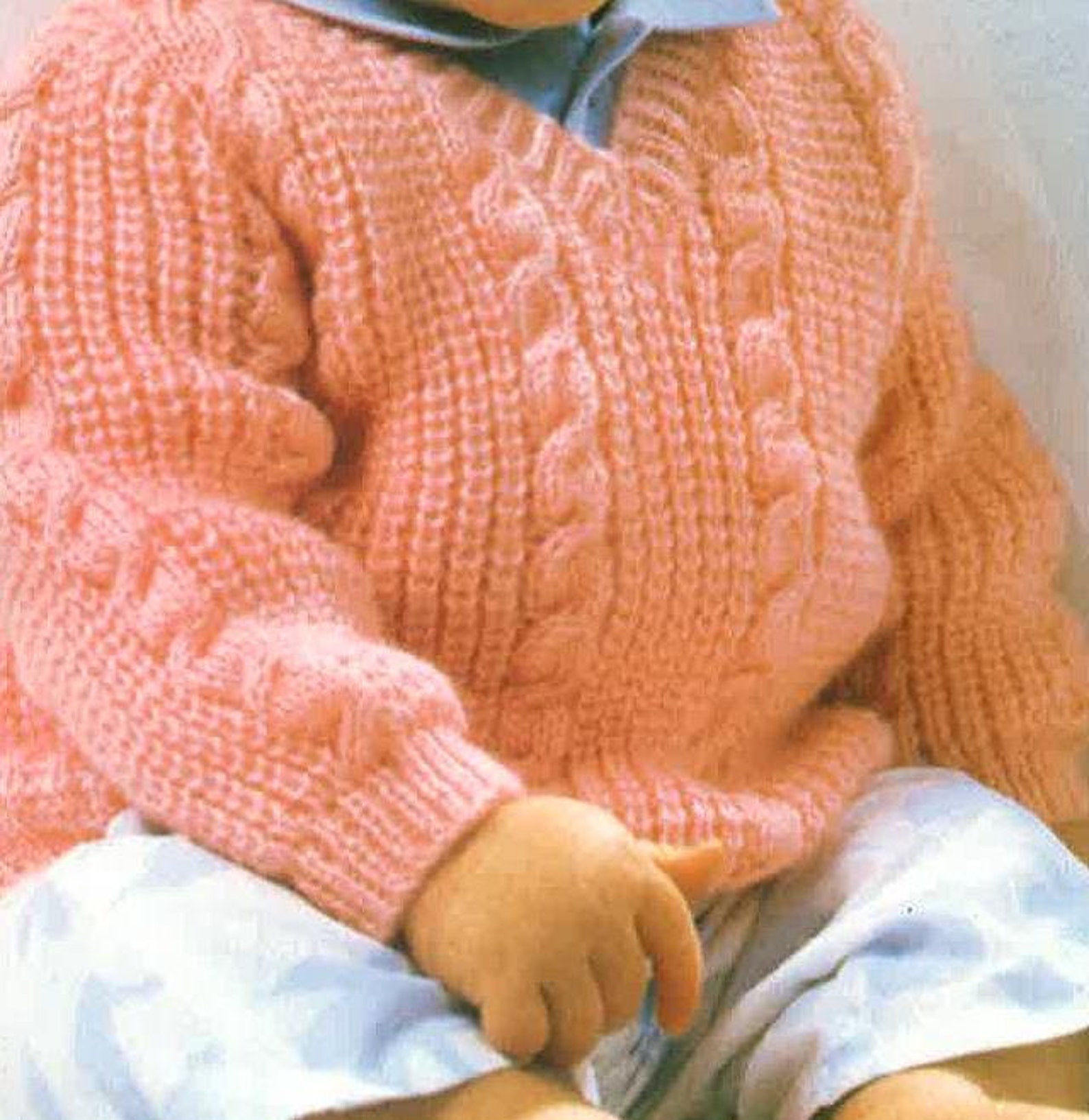 Babies Jumper Knitting Pattern PDF No. 0912 From TimelessOne | Etsy