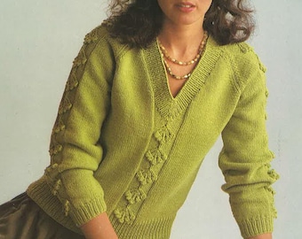 Womans Jumper, Knitting Pattern 34-38in PDF Instant Download No.Book 211 From TimelessOne Shop