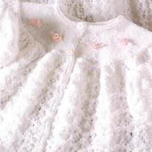 Vintage Baby Taufset, Garn 3fach Pdf Muster Nr. 0450 Bild 4