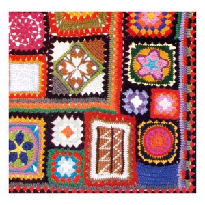 Granny Square Vintage Blanket, Throw PDF Pattern PDF. 0922 image 5