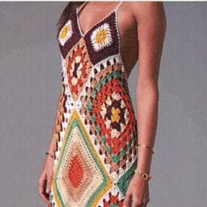 Crochet Pattern Long Dress, Maxi, PDF Pattern No.0103 image 2