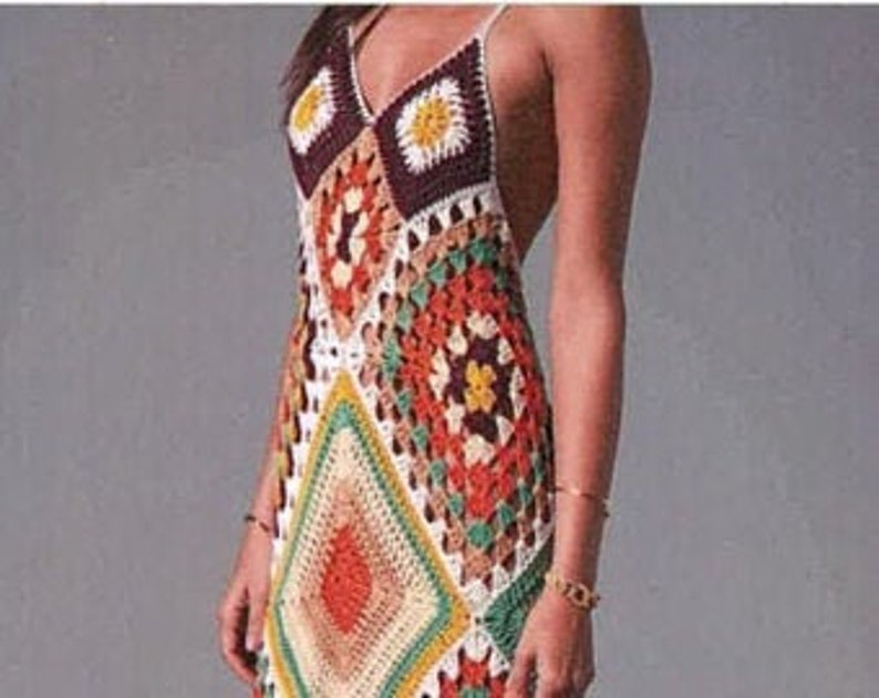 Crochet Pattern Long Dress, Maxi, PDF Pattern No.0103 image 2