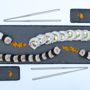 Sushi slate plate couple gift set