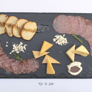 Slate Cheese Board 4 sizes available, 6 x 12 to 12 x 24 comes with one soapstone chalk image 5