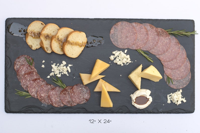 Slate Cheese Board 4 sizes available, 6 x 12 to 12 x 24 comes with one soapstone chalk image 5