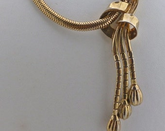 Trifari Gilt Retro Necklace