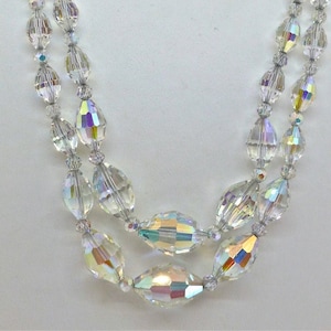 Aurora Borealis Crystal Double Strand