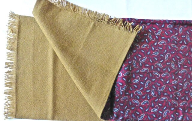 Image of Deep Red Paisley Scarf