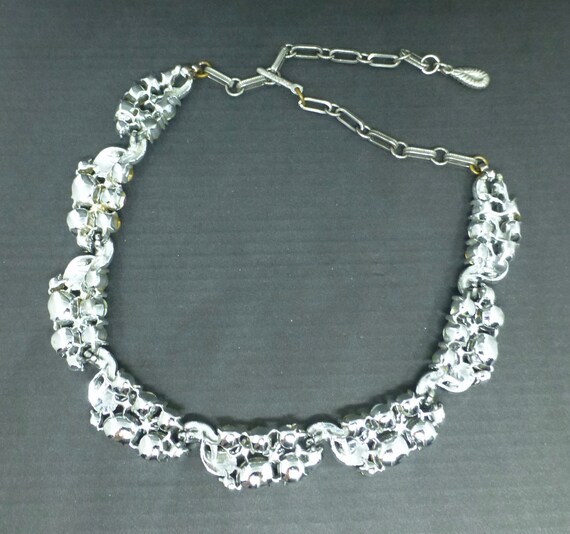 Lisner Pastel Crystal Necklace and Earrings - image 7