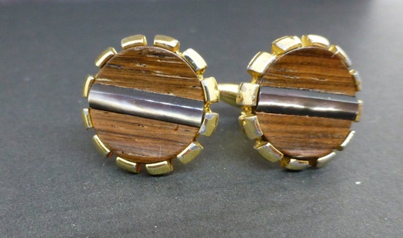 Mad Men Teak Cufflinks - image 2