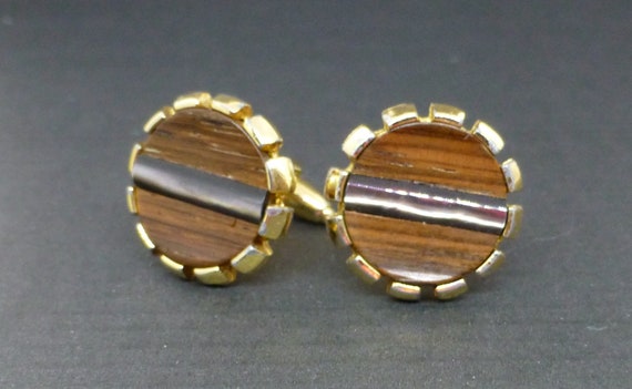 Mad Men Teak Cufflinks - image 5