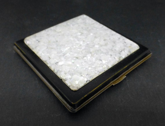 Confetti Lucite Powder Compact View 2