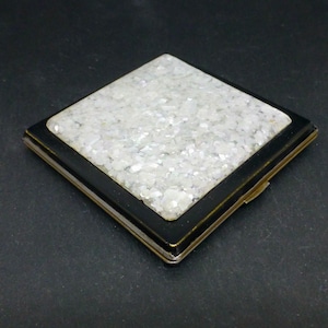 Confetti Lucite Powder Compact