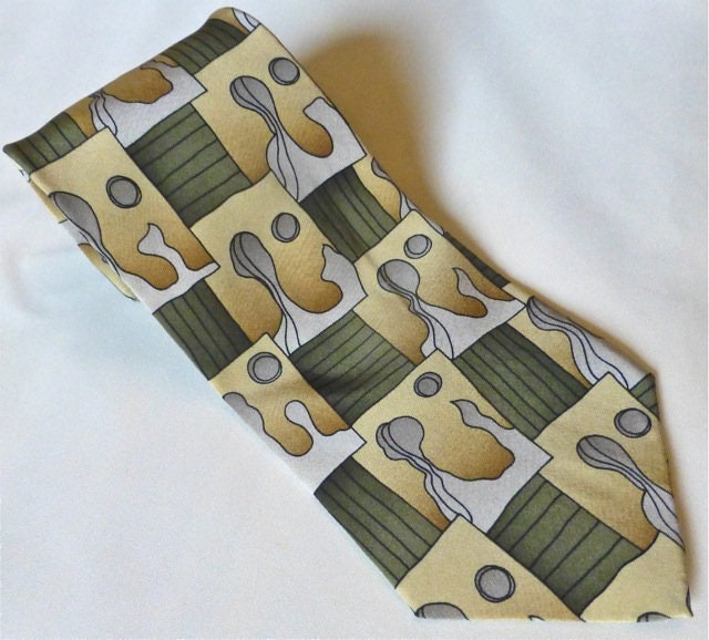 Image of stonehenge Silk Tie By J Garcia