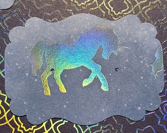 Unicorn Earring Cards, set of 25