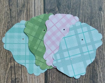 Plaid Earring Display Cards- Set of 25, 50 or 100