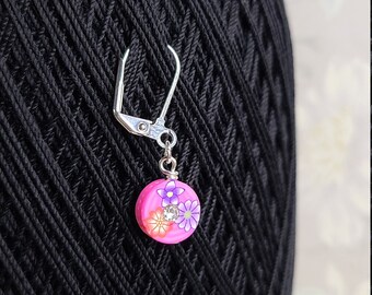 Polymer Clay Flowers Stitch Marker