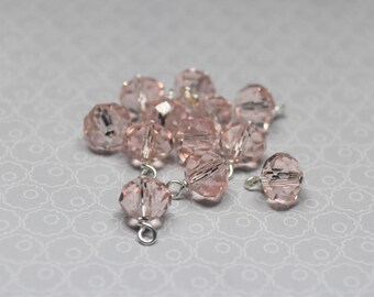 Set of 12 Handmade Crystal Drops - Various Colors, CUSTOMIZABLE!