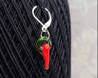 Chili Pepper Locking Stitch Marker