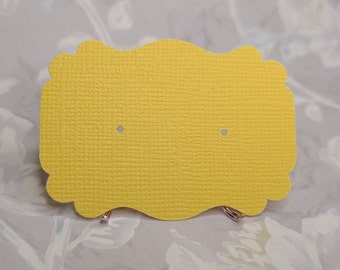 Yellow Earring Cards - Set of 25 or 50