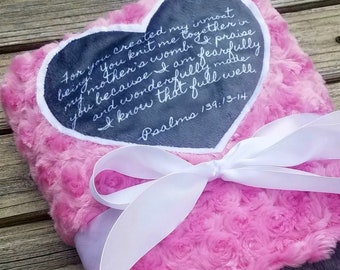 scripture baby blanket