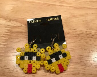 Dr. Mario Virus Perler earrings